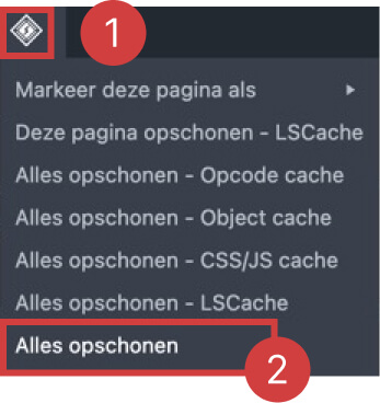 schermafbeelding cache-menu platform essentials