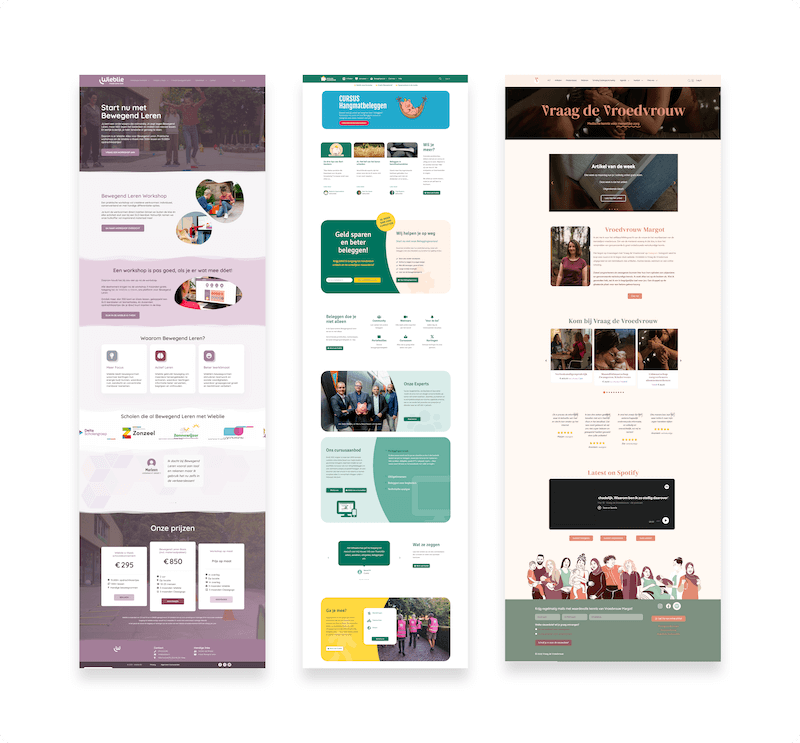 professionele templates en websites